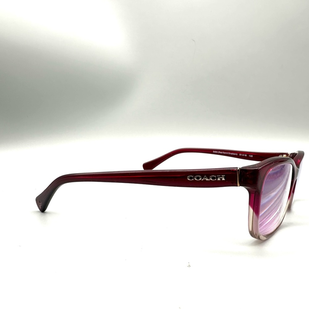 Coach Hc 6089 Red Sand Gradient Rectangular Eyegl… - image 3